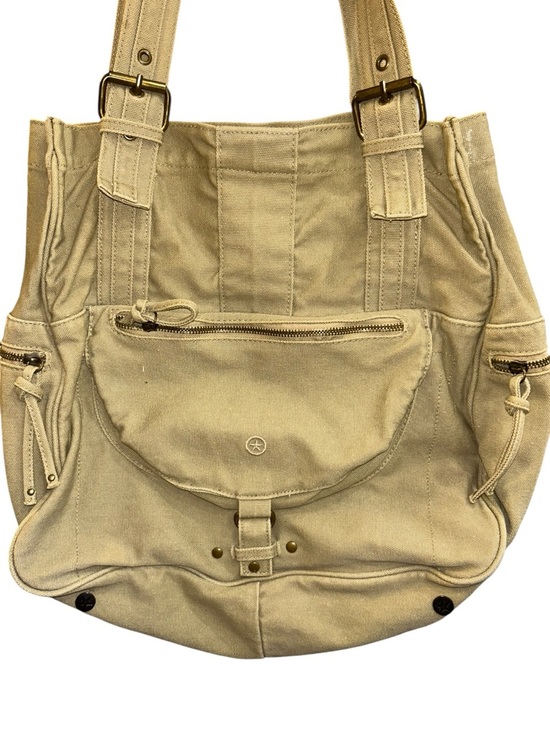 Converse Other - Converse One Star Canvas Utility Tote Shoulder Bag Beige Multi Pocket Large